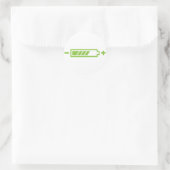 Lading - hybride elektrisch op batterij ronde sticker (Tas)