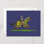 Lading Medieval Knight Briefkaart (Voorkant / Achterkant)