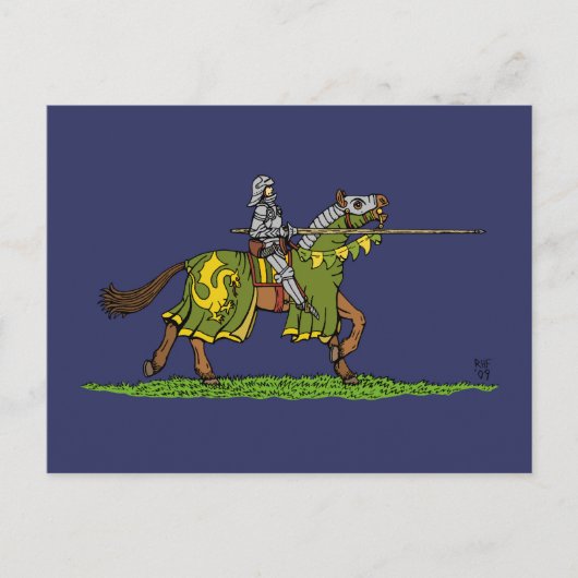 Lading Medieval Knight Briefkaart (Voorkant)