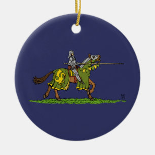 Lading Medieval Knight Keramisch Ornament