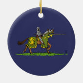 Lading Medieval Knight Keramisch Ornament (Achterkant)