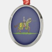 Lading Medieval Knight Metalen Ornament (Links)