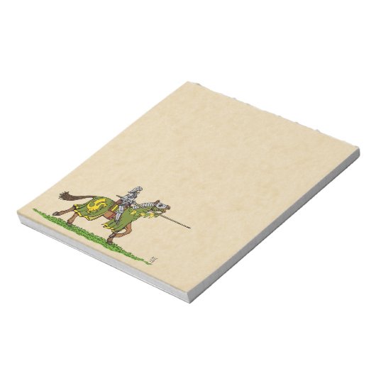Lading Medieval Knight Notitieblok (Linkerzijde)