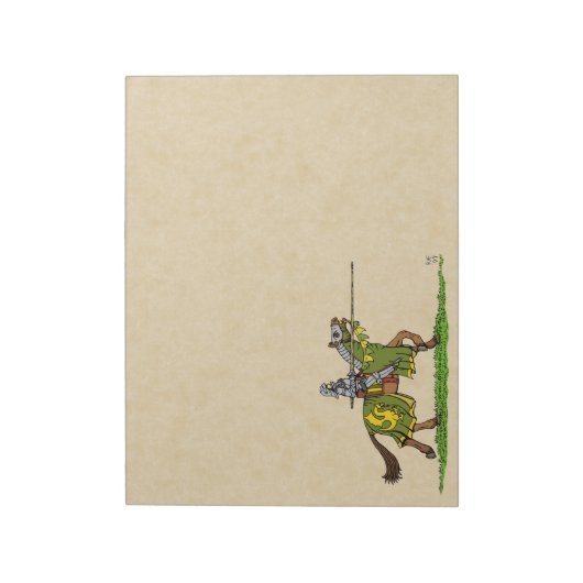 Lading Medieval Knight Notitieblok (Linkerzijde)