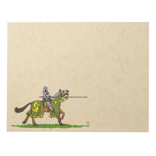 Lading Medieval Knight Notitieblok (Voorkant)
