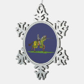Lading Medieval Knight Tin Sneeuwvlok Ornament (Rechts)