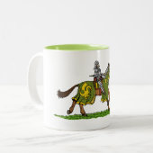 Lading Medieval Knight Tweekleurige Koffiemok (Voorkant links)