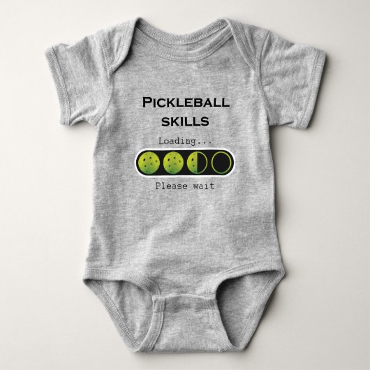 Lading Pickleball-vaardigheden - groen/grijs Romper (Voorkant)
