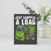Lading Truck Driver Funny Trucker Driving Briefkaart (Staand voorkant)