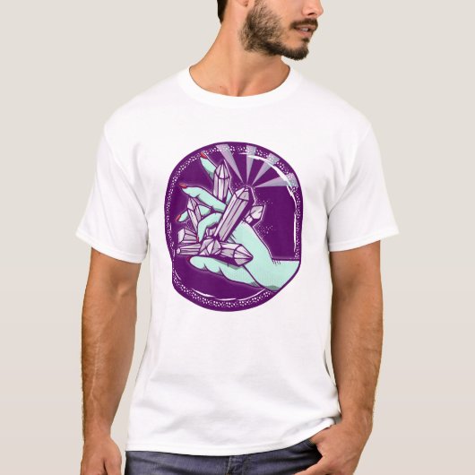 Lading van amethystkristallen t-shirt (Voorkant)