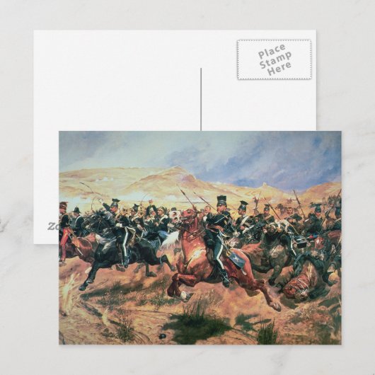 Lading van de lichtbrigade briefkaart (Voorkant / Achterkant)