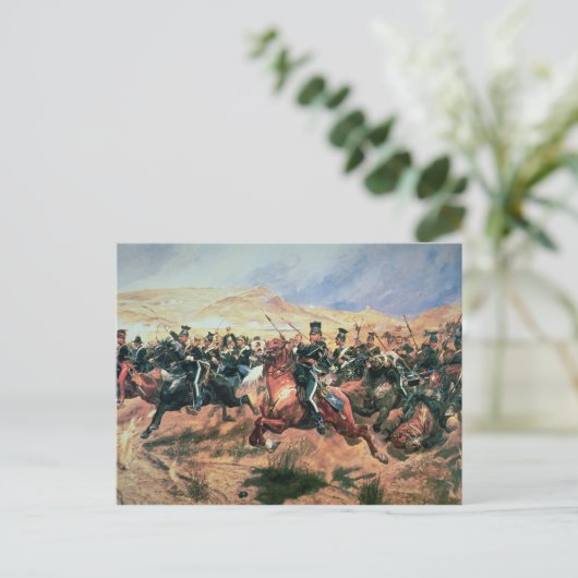 Lading van de lichtbrigade briefkaart (Staand voorkant)