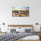 Lading van de lichtbrigade canvas afdruk (Insitu (Slaapkamer))