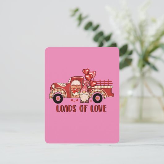 Ladingen liefdesgenoom feestdagenkaart (Staand voorkant)