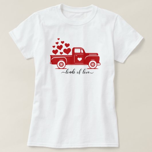 Ladingen liefdesvrachtwagen T-Shirt (Design voorkant)