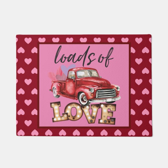 Ladingen thuisdecor liefde deurmat (Voorkant)