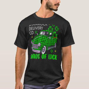 Ladingen van de bergen shamrock Buffalo geponste v T-shirt