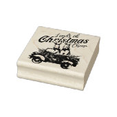 Ladingen van Kerstmis Cheer Konijnen in Retro Vrac Rubberstempel (Stempel)