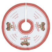 Ladingen van Kerstmis Cheer Konijnen in Rode Vrach Kerstboom Rok (Voorkant)