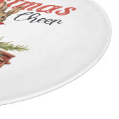 Ladingen van Kerstmis Cheer Konijnen in Rode Vrach Snijplank (Hoek)