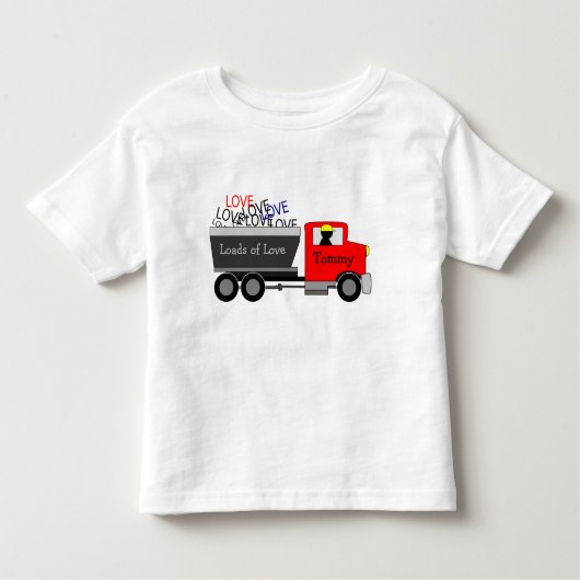 "Ladingen van liefde" Truck Kinder Shirts (Voorkant)