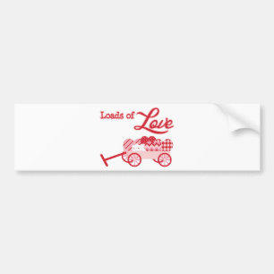 Ladingen van Liefde Valentijnsdag Bumpersticker
