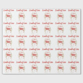 Ladingen van Liefde  Vrachtwagen met Monogram Cadeaupapier (Vlak)