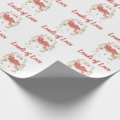 Ladingen van Liefde  Vrachtwagen met Monogram Cadeaupapier (Hoek)