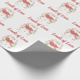 Ladingen van Liefde Vrachtwagen met Monogram Cadeaupapier