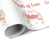 Ladingen van Liefde  Vrachtwagen met Monogram Cadeaupapier (Rol Hoek)