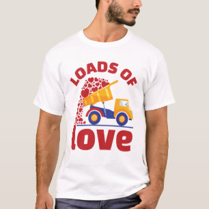 Ladingen van Love Truck Valentijnsdag Boy Kinder T-shirt