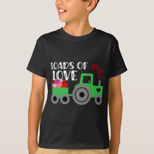 Ladingen van Love Valentijnsdag Tractor T-shirt