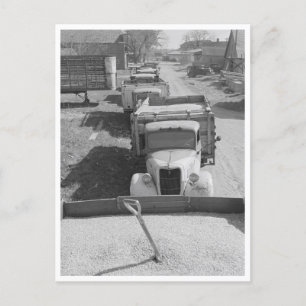 Ladingen van schelpdieren briefkaart