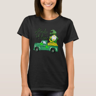 Ladingen vrachtwagen Gnome St Patrick S Day Shamro T-shirt