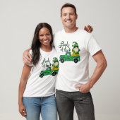 Ladingen vrachtwagen Gnome St Patrick's Day Shamro T-shirt (Unisex)