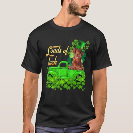 Ladingen vrachtwagen Irish Setter St Patrick S Day T-shirt (Voorkant)