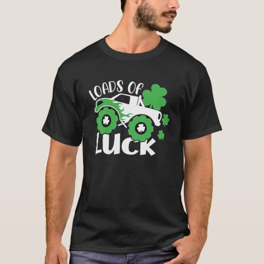 Ladingen vrachtwagenboeien Vrachtwagen St Patricks T-shirt (Voorkant)