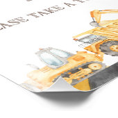 Ladingsstreek begunstigt het teken van de bouwpart foto afdruk (Hoek)