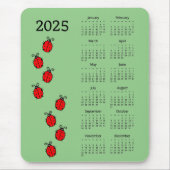 Ladiy Bugs 2025 Kalender Mousepad Muismat (Voorkant)