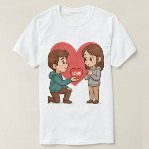 Ladka aur ladki dil t-shirt