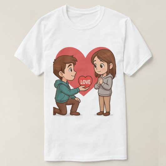 Ladka aur ladki dil t-shirt (Design voorkant)