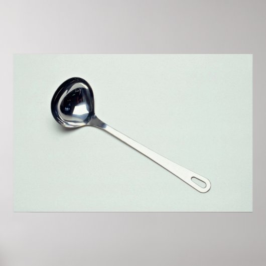 Ladle voor het serveren van soep poster (Voorkant)