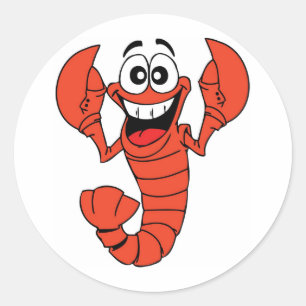 Ladlow de Lobster Ronde Sticker