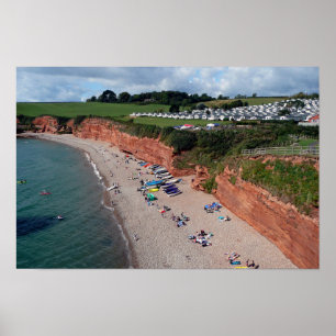 Ladram Bay Jurassic Coast Devon Poster