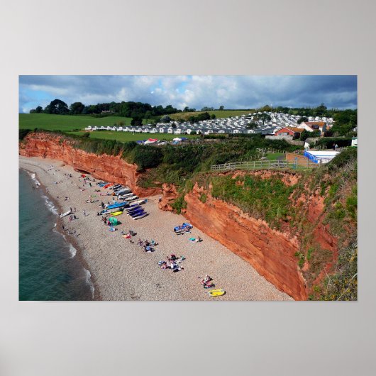 Ladram Bay Jurassic Coast Devon Poster (Voorkant)