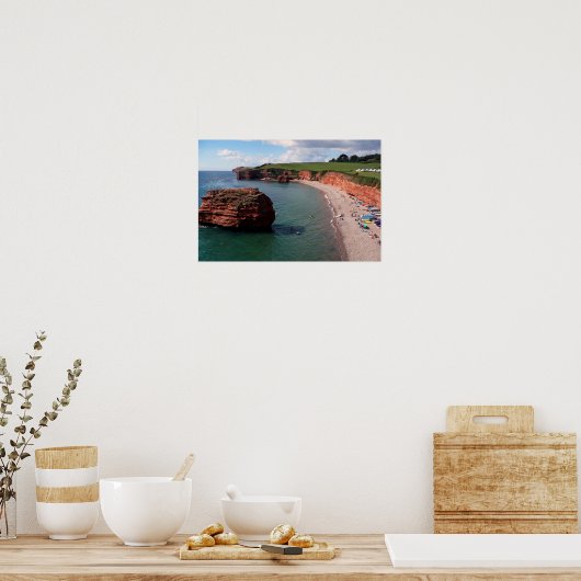 Ladram Bay Jurassic Coast Devon Poster (Keuken)