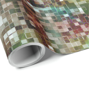 Ladrilho vermel manchado com tinta spray cadeaupapier