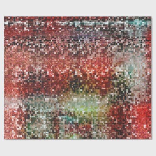 Ladrilho vermel manchado com tinta spray cadeaupapier (Vlak)