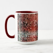 Ladrilho vermel manchado com tinta spray mok (Links)