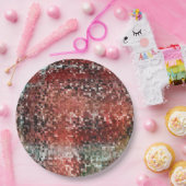 Ladrilho vermel manchado com tinta spray papieren bordje (Feest)